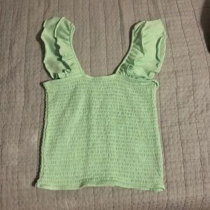 ruffled shirt -small